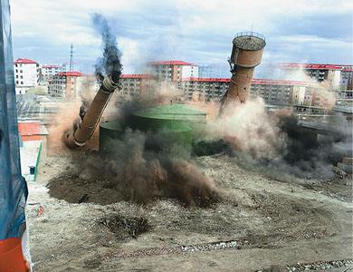 新疆烟囱控制爆破法