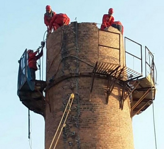 砖烟囱人工拆除施工技术方案